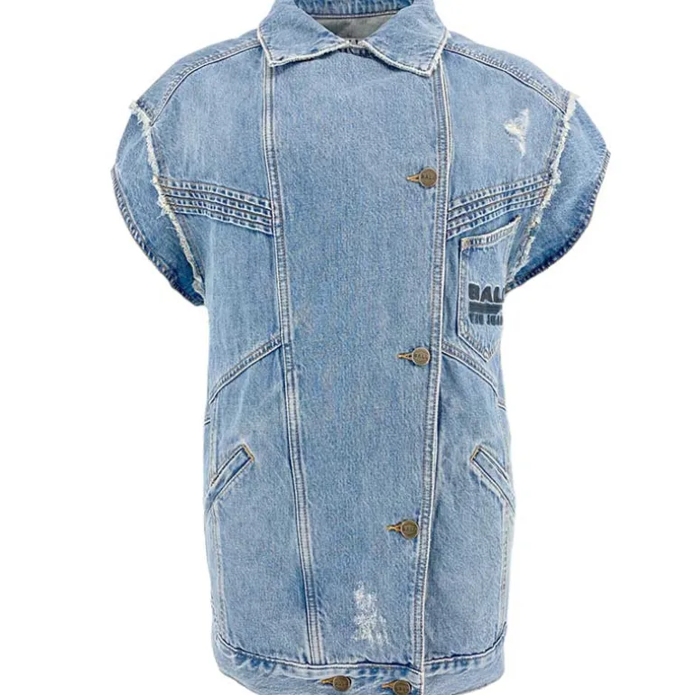 Ball BASerafina Denim Waistcoat Vintage Medium Blue