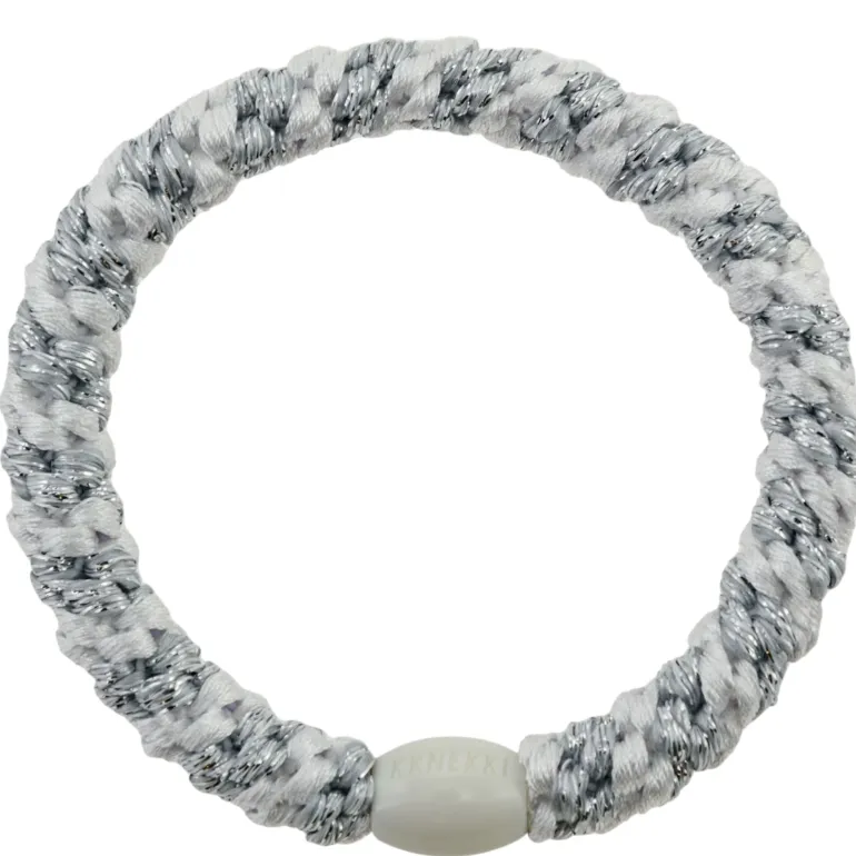 Bon Dep Kknekki 5582 White Silver Glitter Stripe