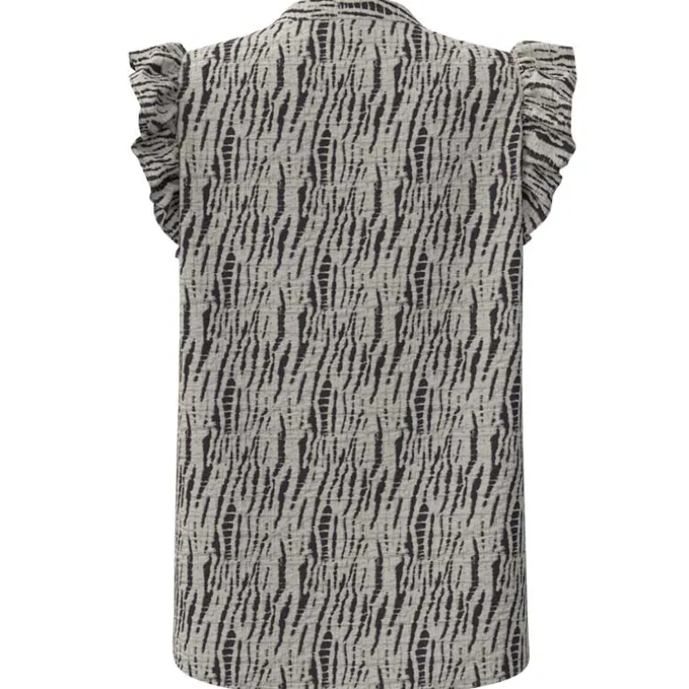 Co Couture CarolaCC Frill Top Off White