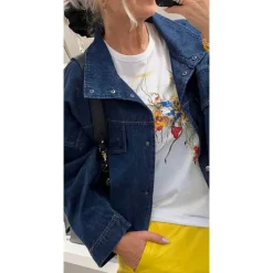 Co Couture DelinaCC Denim Box Jacket Blå