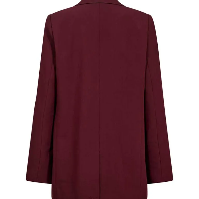 Co Couture KyleCC Single Oversize Blazer Burgundy