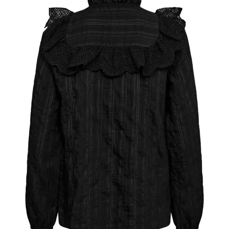 Co Couture TuneCC Frill Shirt Black