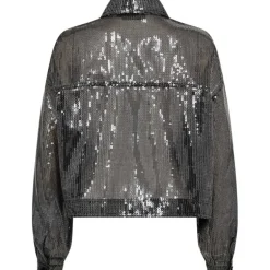 Copenhagen Muse CMTrucker Jacket Sequince Jacket Silver