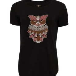Costamani Owl Tee Black W/Army Mix