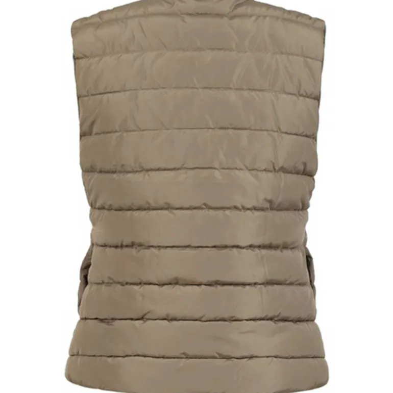 Coster Copenhagen Asta Quilted Vest Sand Olive