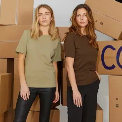 Coster Copenhagen CCH1118 Regular T-Shirt Chocolate Nut