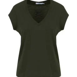 COSTER COPENHAGEN CCH1101 V-NECK T-SHIRT 486 MØRKEGRØN