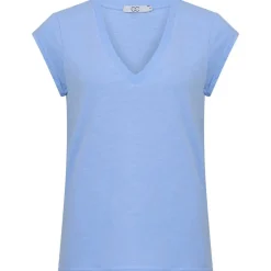 COSTER COPENHAGEN CCH1101 V-NECK T-SHIRT 588 LYSEBLÅ
