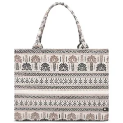 Depeche 16154 Shopper Sand Printed