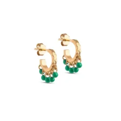 Enamel E309GM Astrid Earring Grass Green