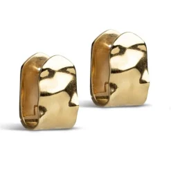 Enamel E388G Ziva Hoops Gold
