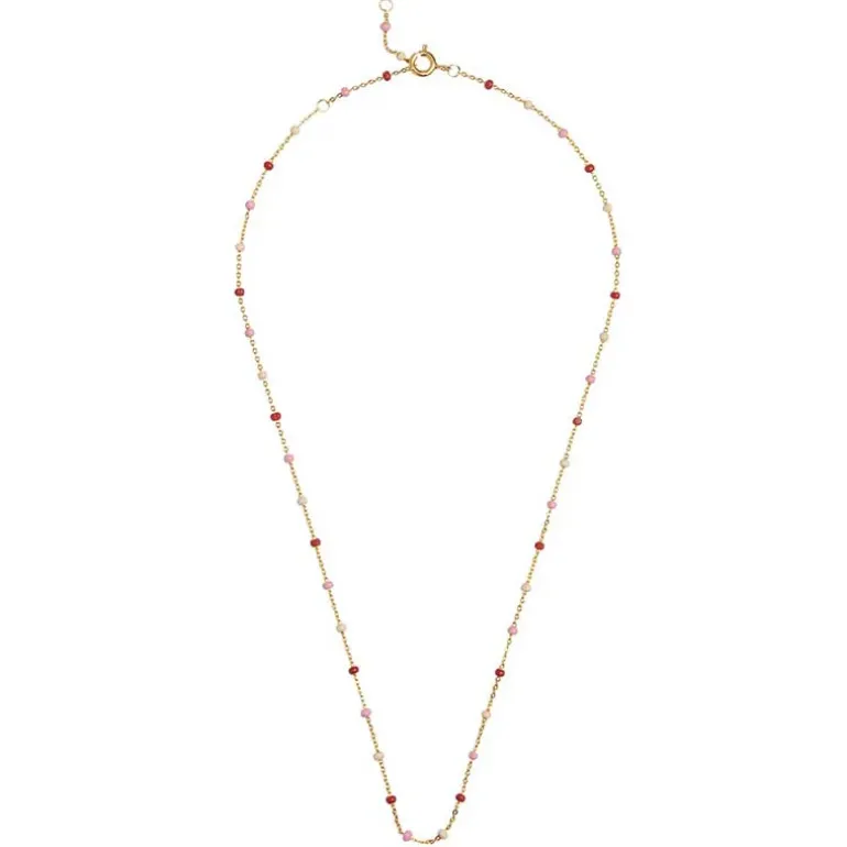 Enamel N55G Lola Necklace Rosie & Guld