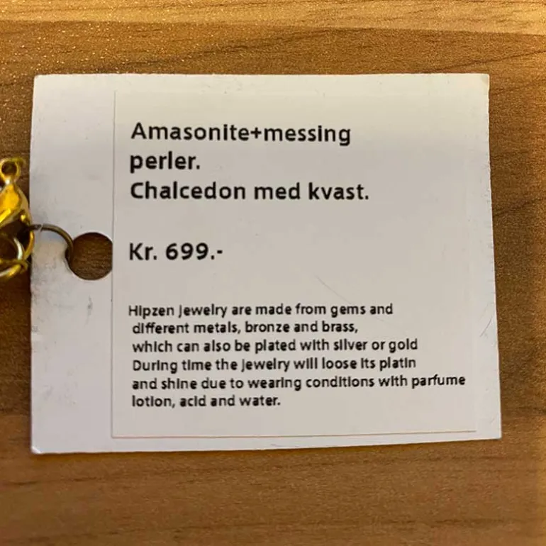 HIPZEN NECKLACE 2 LYSEBLÅ