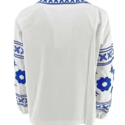 J By J 3672 Embroidery Blouse White