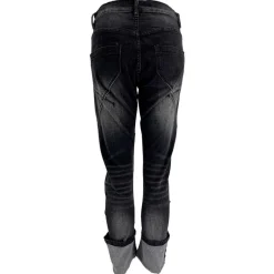 J By J H8247 Washed Stretch Jeans Sort
