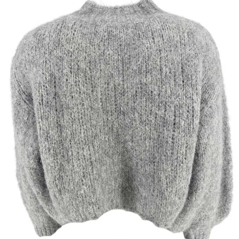 J By J 3038 Turtle Neck Knit Grey
