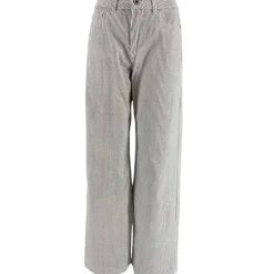 J By J 8062 Wide Stribe Stretch Pants White