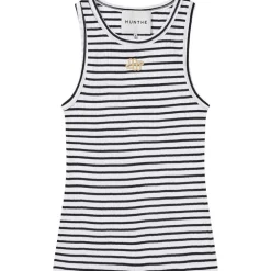 Munthe Tezza Striped Top Black