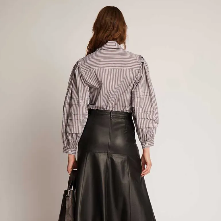 Munthe Trudie Stripe Shirt Chocolate