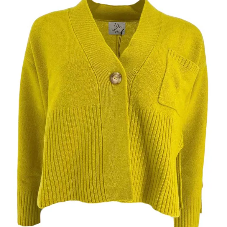 M. Wiesneck Lina Wool Cardigan Honey Sun