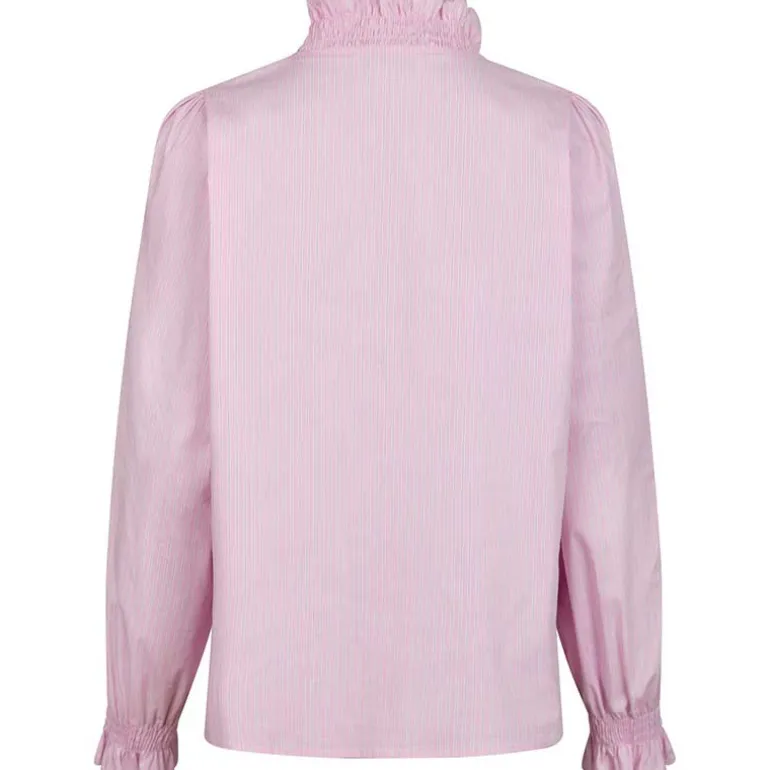 Neo Noir Brielle Stripe Shirt Light Pink