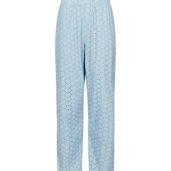 Neo Noir Claira Broiderie Pants Lyseblå