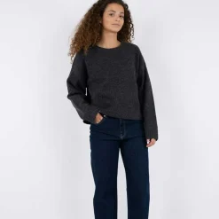 Neo Noir Detri Solid Knit Blouse Antracit