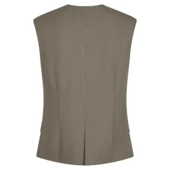 Neo Noir Gamina Structure Waistcoat Khaki