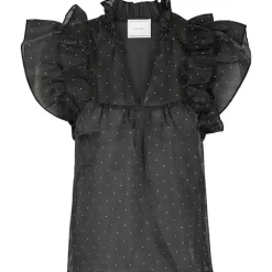 Neo Noir Jayla Bedazzled Top Black