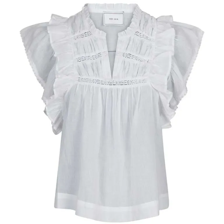 Neo Noir Jayla S Voile Top Hvid