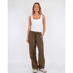 Neo Noir Sonar Linen Pants Army