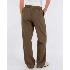 Neo Noir Sonar Linen Pants Army