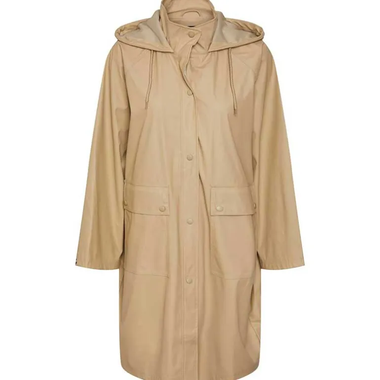Pieces PCBelis Rain Jacket Safari