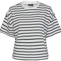 Pieces PCChilli Summer 2/4 SWT Stripe Cloud Dancer