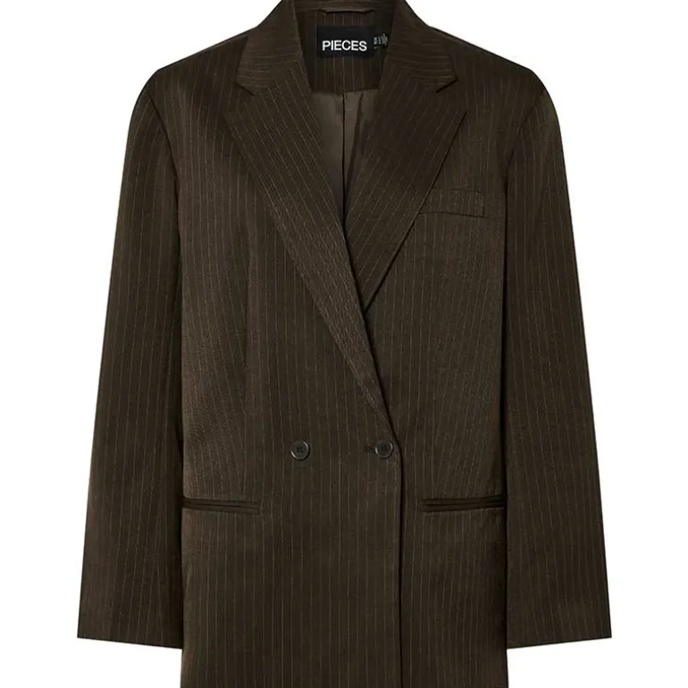 Pieces PCFalka LS Pinstriped Blazer Delicioso Stripes