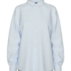 Pieces PCIrena LS Oxford Shirt Noos Bright White Stripes