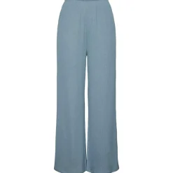 PIECES PCJULES HW WIDE PANTS D2D PB BLÅ