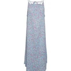 PIECES PCLUNA STRAP MIDI DRESS LYSEBLÅ