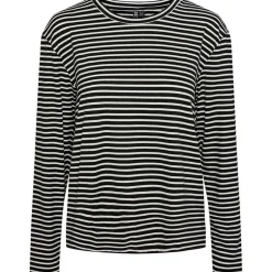 Pieces PCMalulje LS O-Neck Top BC Sort