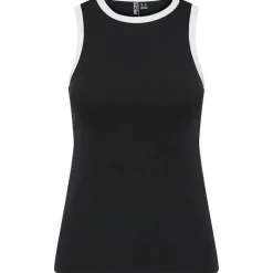 Pieces PCMay Boxer Tank Top Noos Black White
