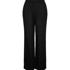 Pieces PCMilano HW Wide Pant D2D PB Sort