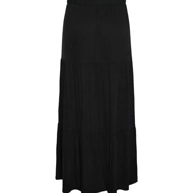 Pieces PCNeora HW Ankle Skirt SA BC Sort