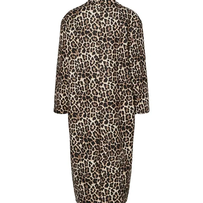 Pieces PCSavannah LS Long Leo Coat Black Leo