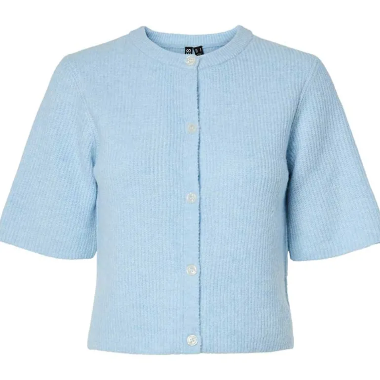 Pieces PCSilly SS O-Neck Knit Cardigan Noos Cashmere Blue