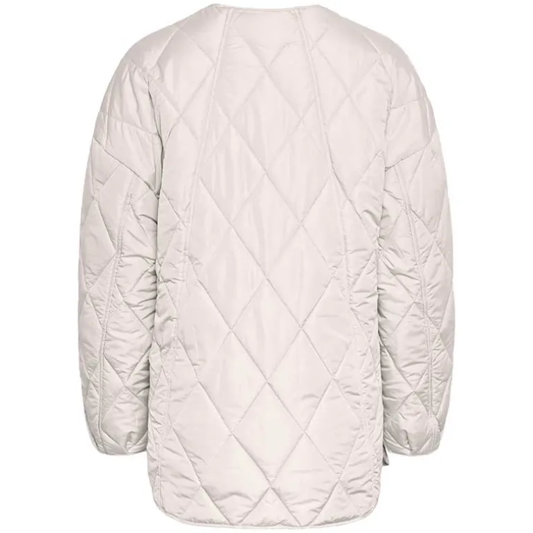 Pieces PCStella Quilted Jacket Noos Silver Gray