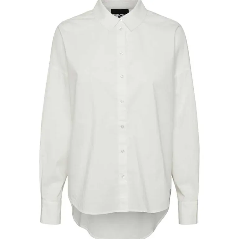 Pieces PCTanne LS Loose Shirt NOOS Hvid