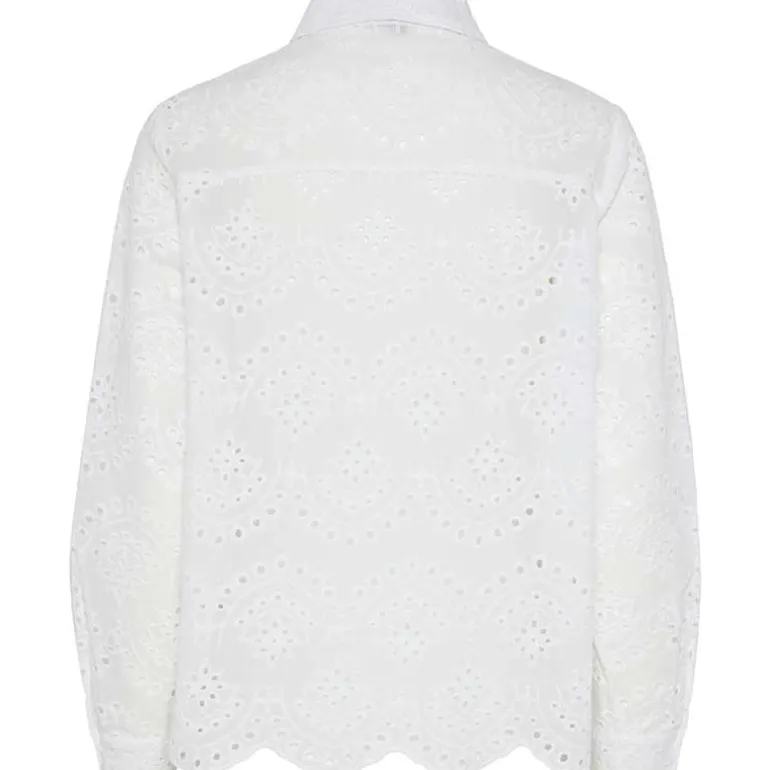 Pieces PCVilde LS Shirt Noos Bright White