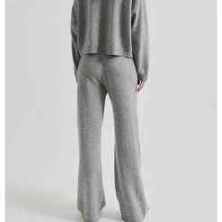 Second Female Lounge Knit Pant Grey Melange