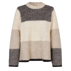 Second Female Timma Knit New O-Neck Sand